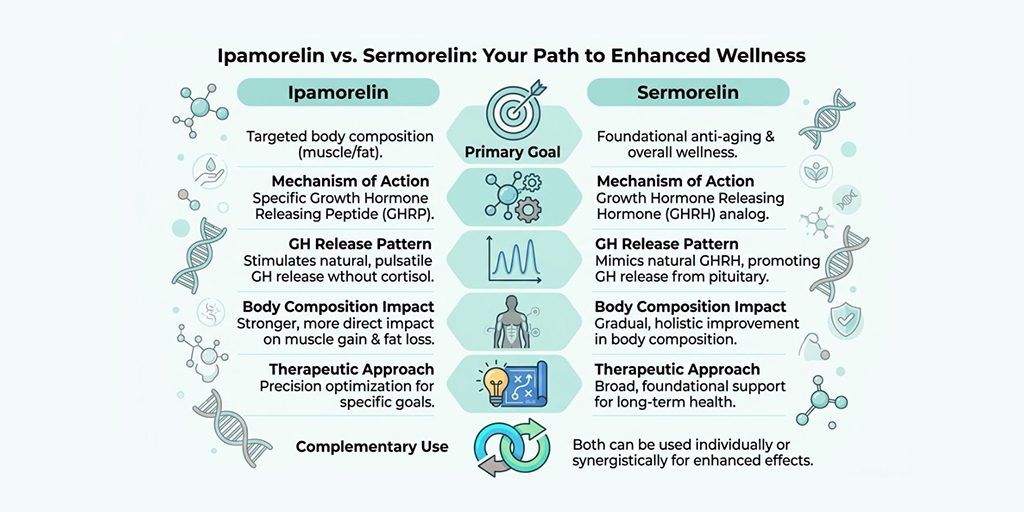 Ipamorelin And Sermorelin Choosing The Right Peptide D